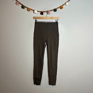 Spanx brown adhesive pocket leggings